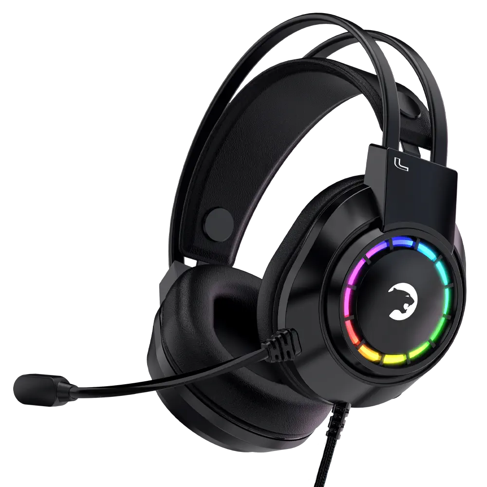 Gamepower Voldon 7.1 Surround Rainbow Gaming Headset, Black