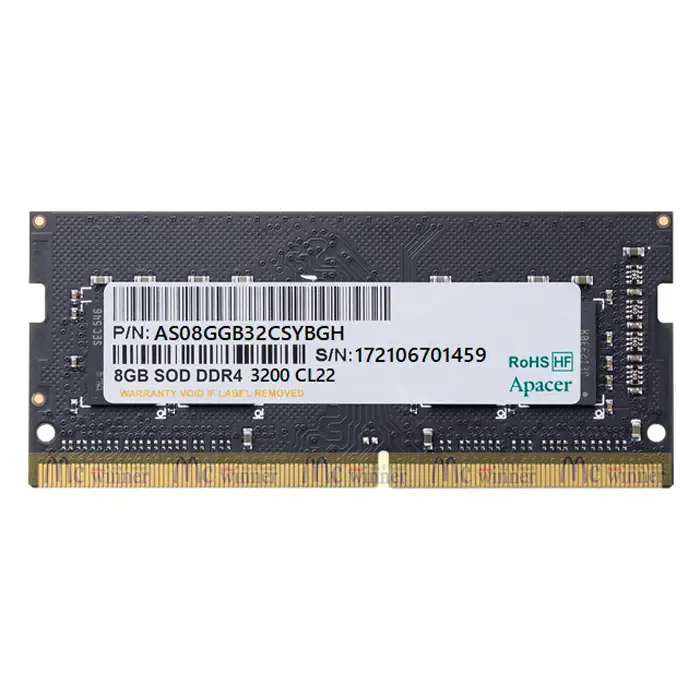 Apacer 8GB (1x8GB) 3200MHz CL22 DDR4 Notebook Ram