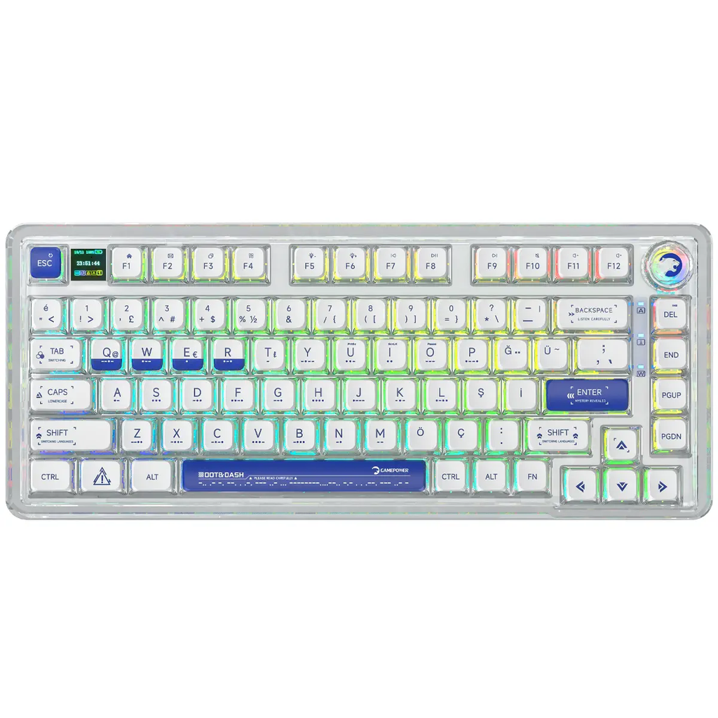 Gamepower Gasket Pro RGB Wireless/Bluetooth/Kablolu Mekanik Kırmızı Switch Oyuncu Klavyesi