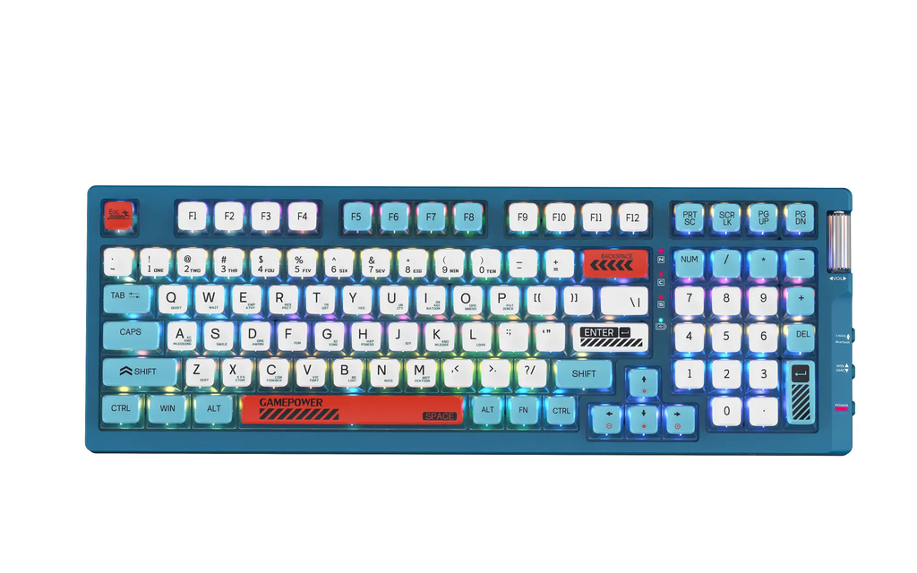 GamePower Sense RGB Wireless/Bluetooth/Wired Mechanical Red Switch Gaming Keyboard