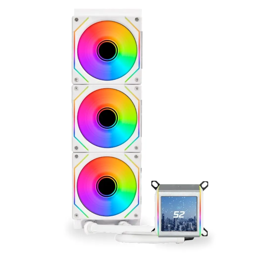 Lian Li Galahad II LCD SL-Infinity 360mm İşlemci Sıvı Soğutucu, Beyaz