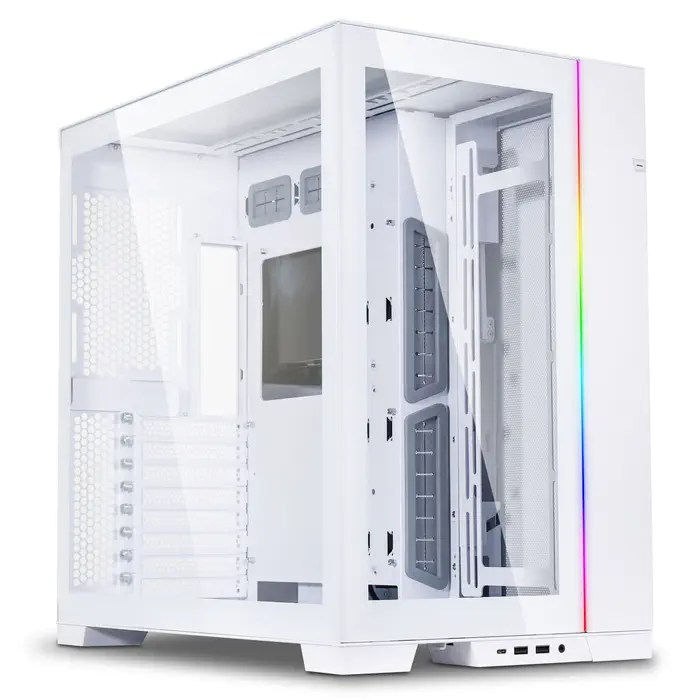 Lian Li O11 Dynamic Evo Mid-Tower E-ATX Gaming Case, White