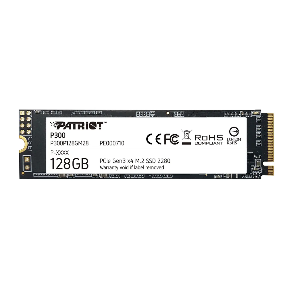 Patriot P300 128GB 1600/600MB/s NVMe M.2 SSD Disk