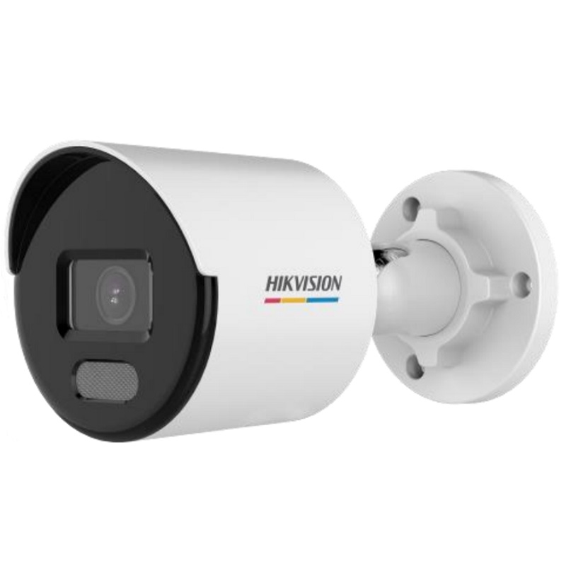 Hikvision DS-2CD1027G0-LUF 2 MP 4mm Sabit Lensli Dahili Mikrofonlu Bullet Colorvu IP Kamera