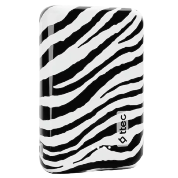 Ttec ArtPower 10.000 mAh Powerbank, Zebra