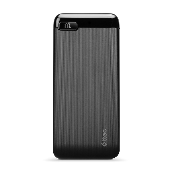 Ttec PowerSlim LCD PD 20.000 mAh 20 W Powerbank, Black