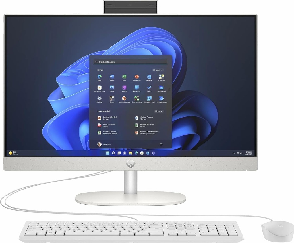 HP Proone 245 Series 8T2W6ES G10 Ryzen 5 7520U 16 GB 512 GB SSD Radeon 610M 23.8" Full HD All in One PC