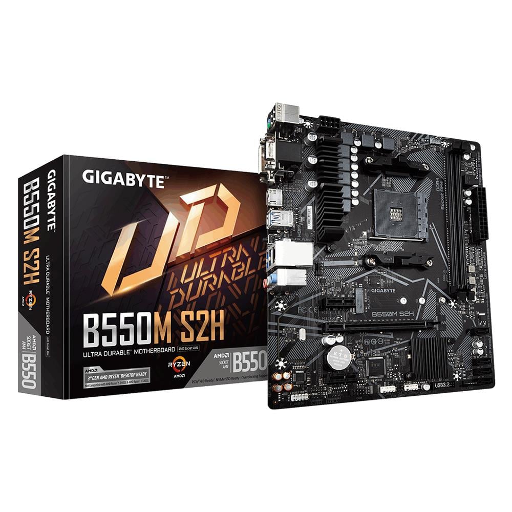 Gigabyte B550M-S2H AMD AM4 DDR4 ATX Motherboard