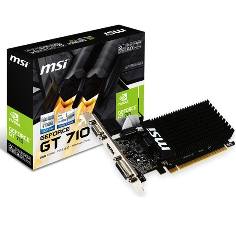 Msi GT 710 2GD3H LP 64 Bit DDR3 2 GB Graphics Card