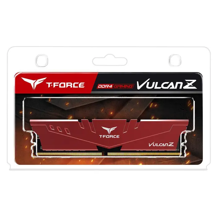 Team T-Force Vulcan Z Red 8GB (1x8GB) 3000MHz CL16 DDR4 Oyuncu PC Ram