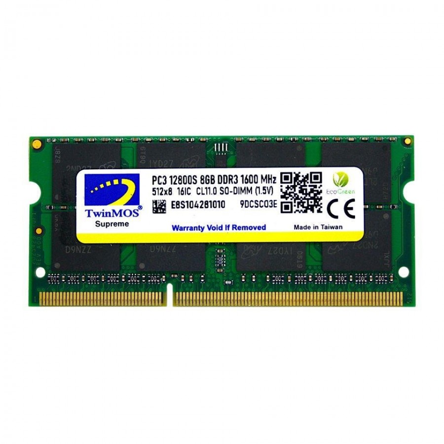 Twinmos 8 GB DDR3 1600 Mhz Notebook Ram