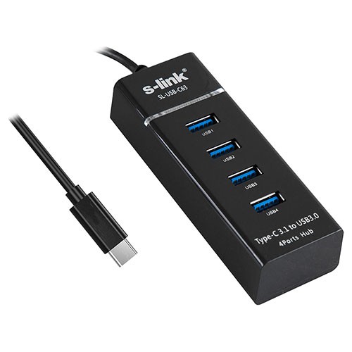 S-link SL-USB-C63 4 Portlu 3.0 Type-C USB Çoğaltıcı