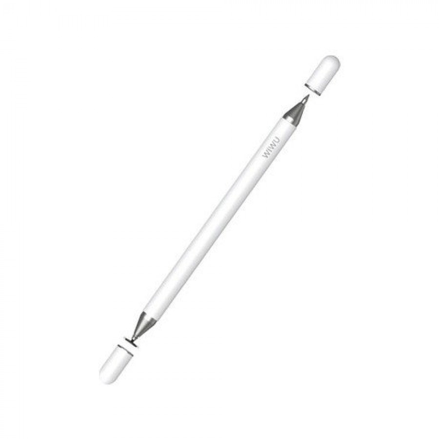 Wiwu Pencil One Passive Stylus 2 In 1 Touch Drawing Pen, White