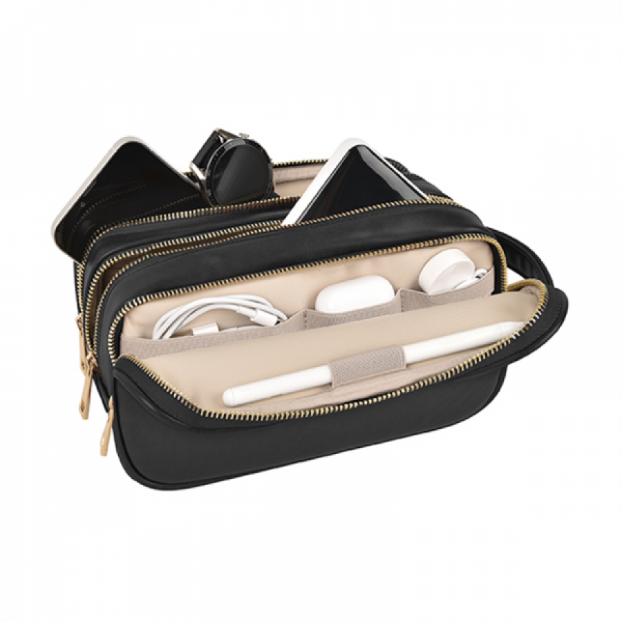 Wiwu Salem Lux 3 Pocket Organizer Bag, Black