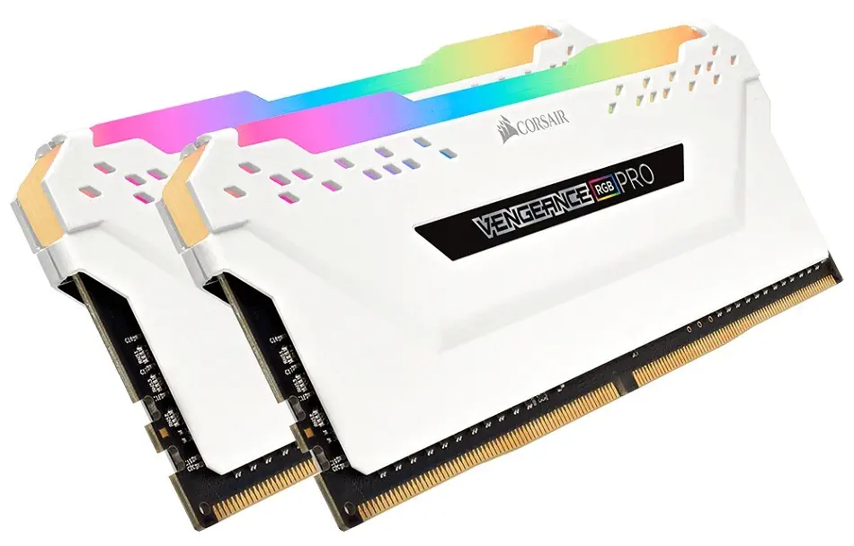 Corsair Vengeance RGB Pro 16 GB (2x8) 3200MHz DDR4 CL16 Gaming PC Ram, White