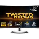 Twisted Minds Eclipse Series Curved 32" FHD 180HZ 1ms Fast VA Gaming Monitor