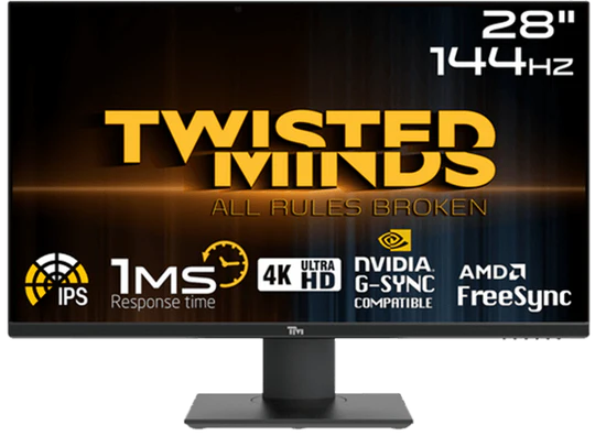 Twisted Minds TM28EUI UHD 28, 144Hz, 1ms, IPS, 4K Gaming Monitor