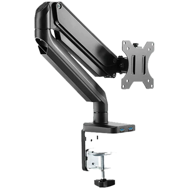 Twisted Minds TM-26-C06U Single Monitor Aluminum Slim Mechanical Spring USB Monitor Arm
