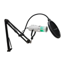 Twisted Minds W108 W RGB Gaming Microphone, Supports Mobile Phone, Computer, Tablet, White