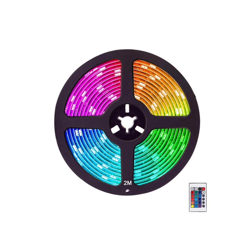 Twisted Minds TM-RGB-2M Oyun Monitörü /TV RGB LED Şerit, USB ile Çalışan Işık, 2 Metre