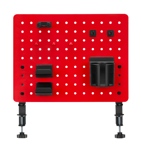 Twisted Minds TM-GPB-04-B Gaming Clamp Mount Pegboard, Matte Red