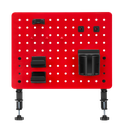 Twisted Minds TM-GPB-04-B Gaming Clamp Mount Pegboard, Matte Red