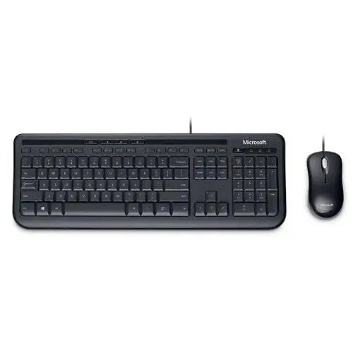 Microsoft Kablolu Masaüstü 600 3J2-00018 Kablolu Klavye Mouse Seti