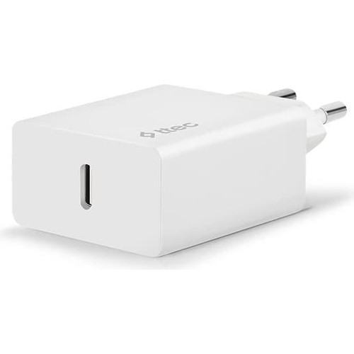 Ttec SmartCharger PD 20W Travel Fast Charger + USB-C to USB-C Charging Cable, White