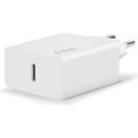 Ttec SmartCharger PD 20W Travel Fast Charger + USB-C to USB-C Charging Cable, White