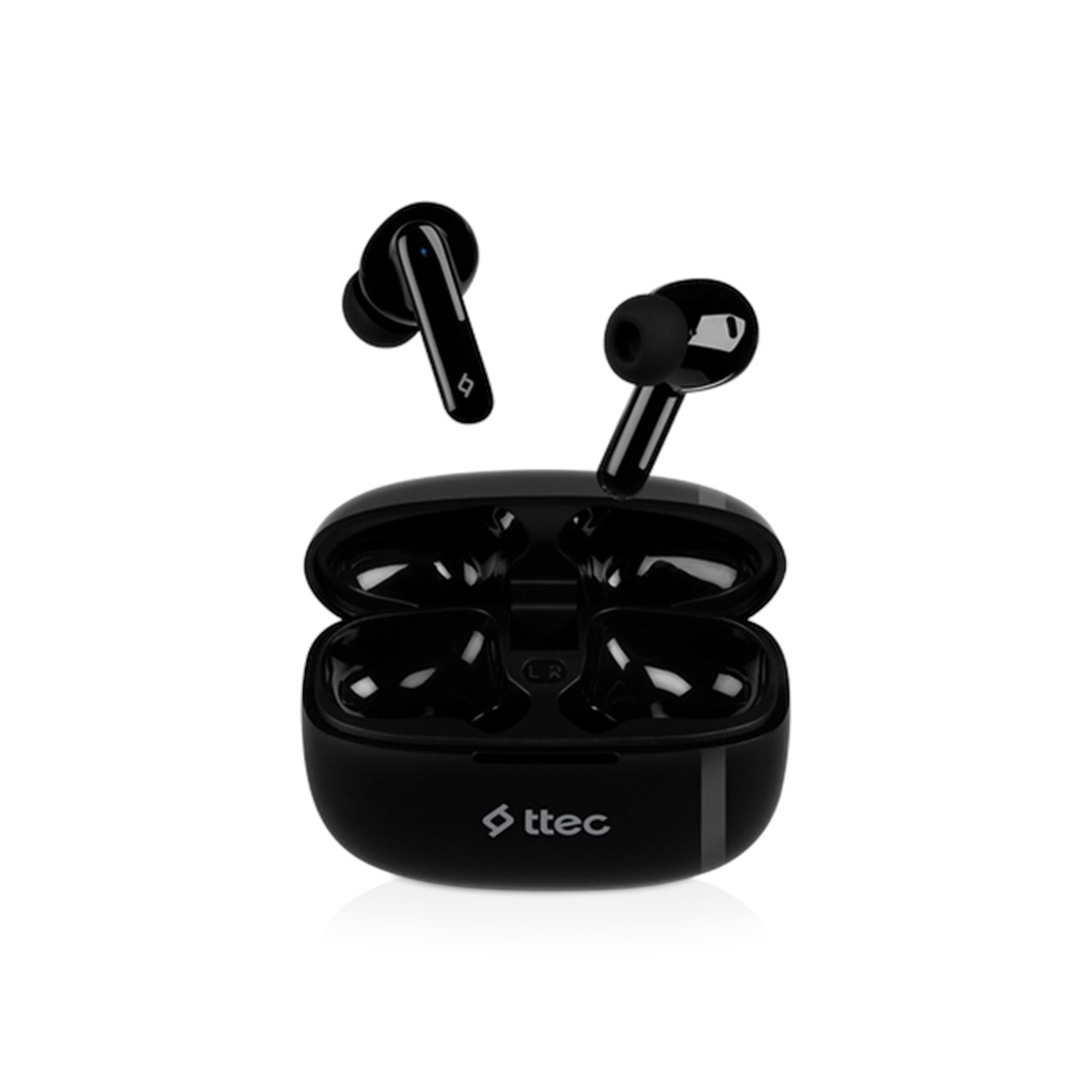 Ttec AirBeat Snap TWS Bluetooth In-Ear Headphones, Black