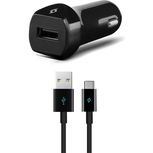 Ttec Type-C Cable 2.1A Car Charger, Black
