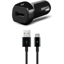 Ttec Type-C Cable 2.1A Car Charger, Black