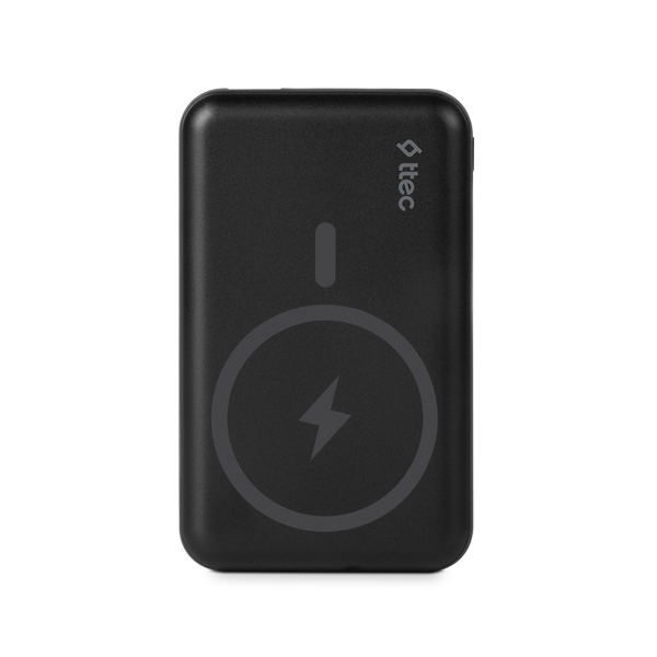 Ttec ReCharger Pro M 10.000 mAh MagSafe Compatible Wireless Portable Charger, Black