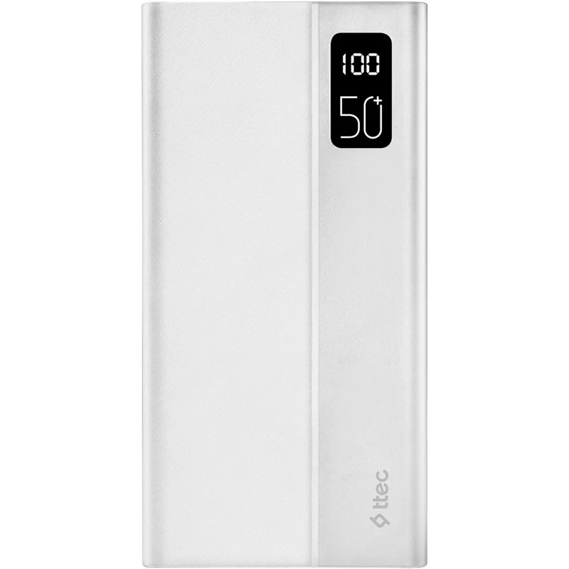 Ttec ReCharger Mega 50.000 mAh Portable Charger, White