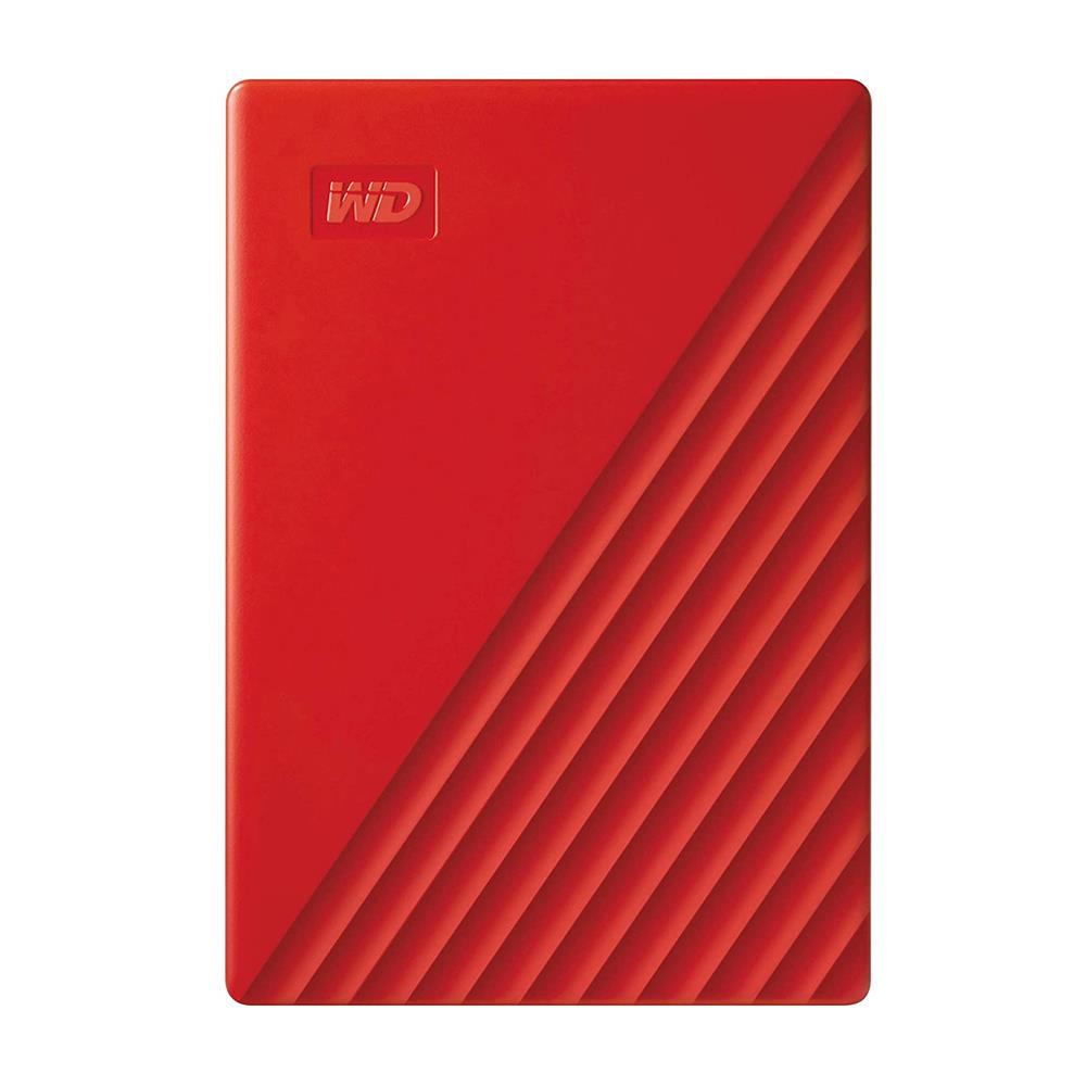 Western Digital My Passport USB 3.2 2.5" 2 TB Portable Hard Disk, Red