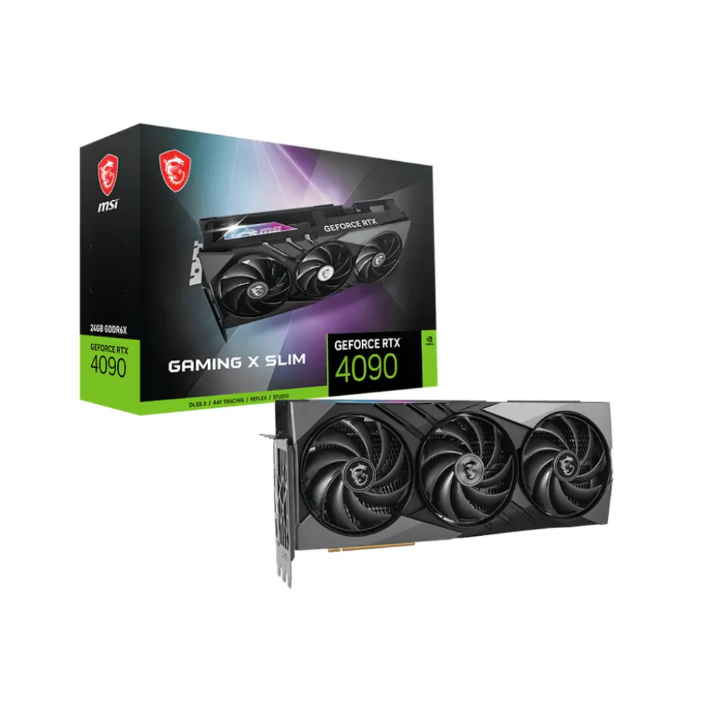 Msi GeForce RTX 4090 GAMING X SLIM 24G 24GB GDDR6X 384Bit DX12 DLSS 3 Gaming Graphic Card