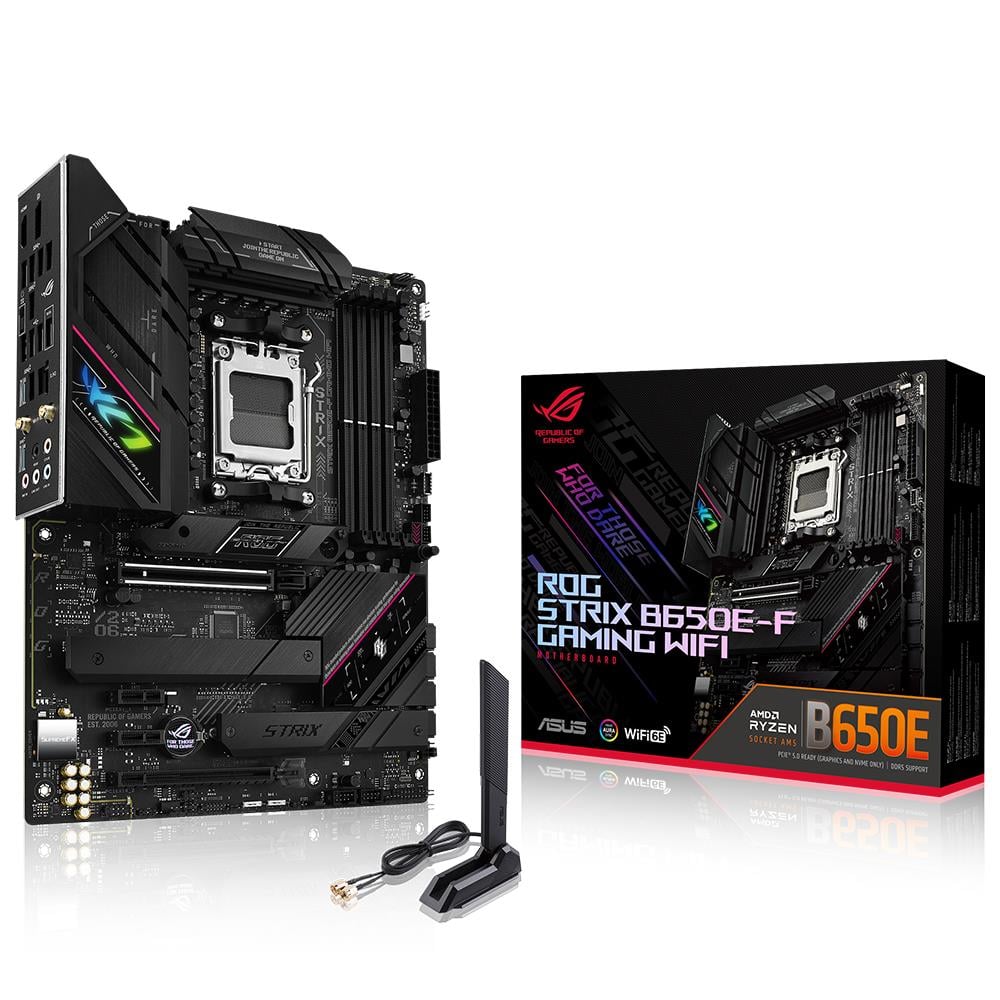Asus ROG Strix B650E-F Gaming WIFI AMD B650 Socket AM5 DDR5 6400(OC)MHz ATX Gaming Motherboard