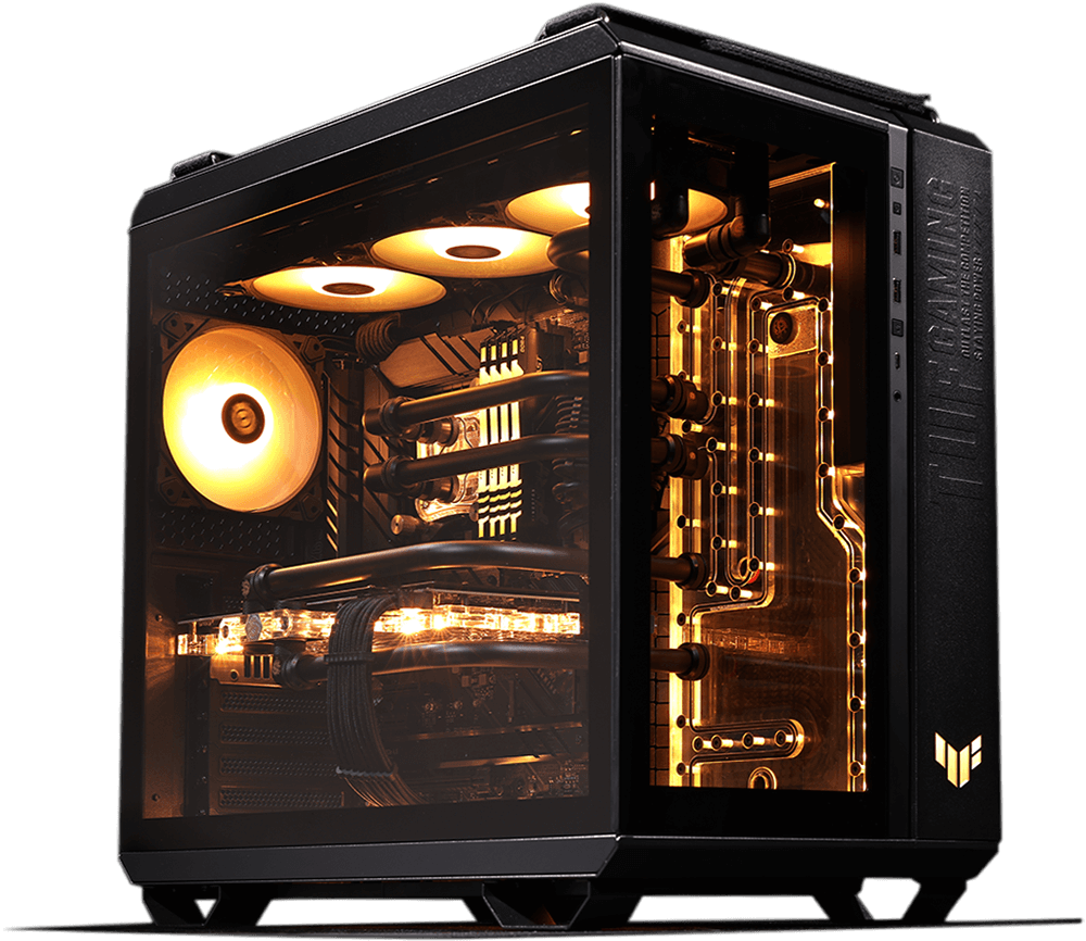 Asus TUF Gaming GT502 V2 Tempered Glass USB Type-C Black ATX Mid-Tower Gaming Case