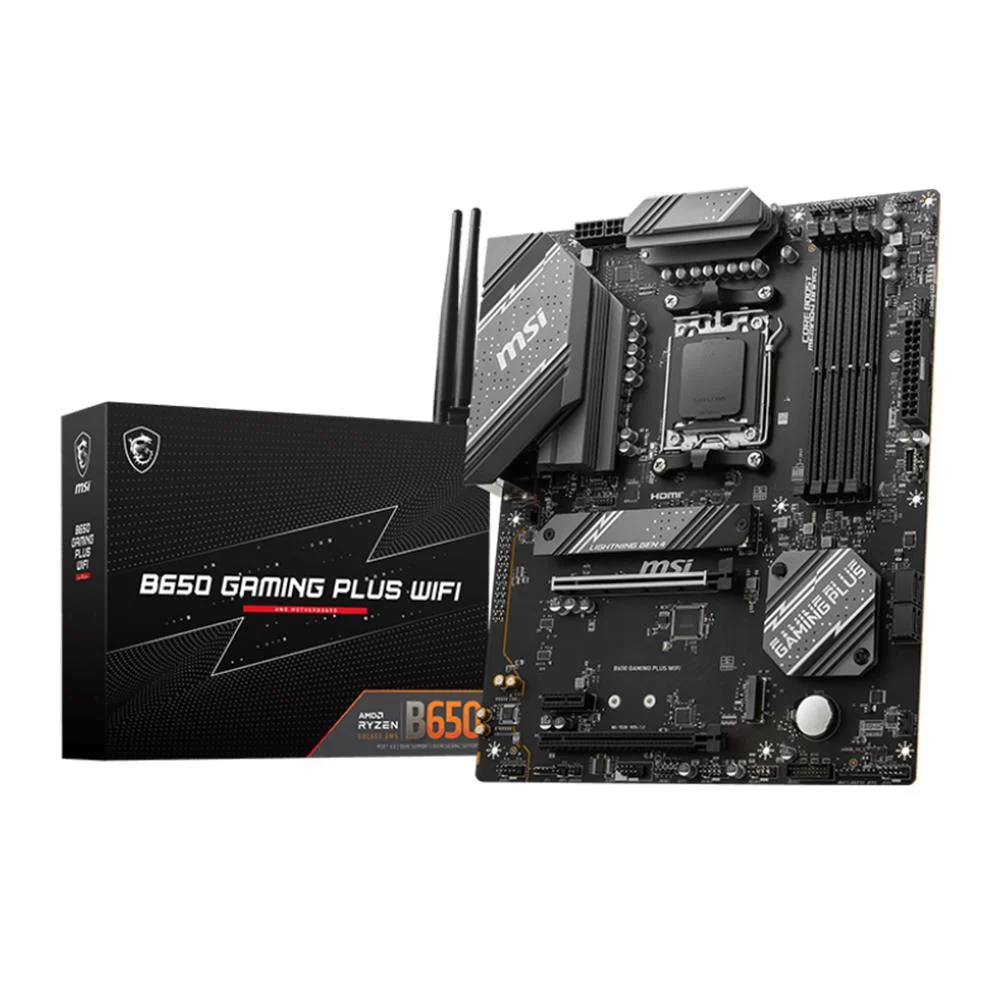 Msi B650 GAMING PLUS WIFI AMD B650 AM5 Soket DDR5 6000(OC)MHz ATX Oyuncu Anakart