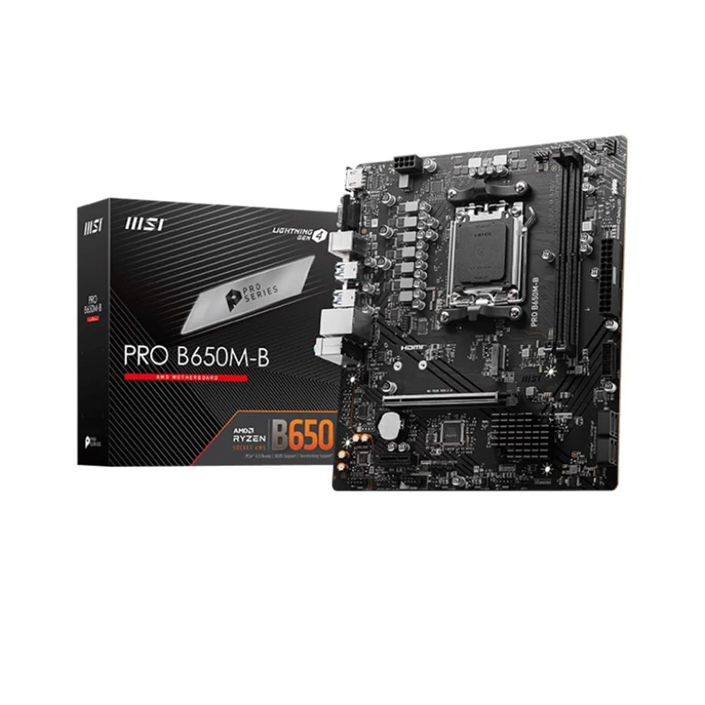 Msi PRO B650M-B DDR5 AMD B650 AM5 Soket DDR5 6800+(OC)MHz mATX Anakart