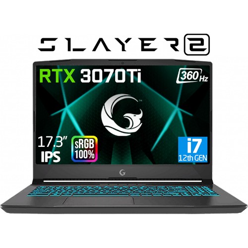 Game Garaj Slayer 2 10XL-3070Ti C2 i7-12700H 32 GB 1 TB SSD RTX3070TI 17.3" Gaming Notebook