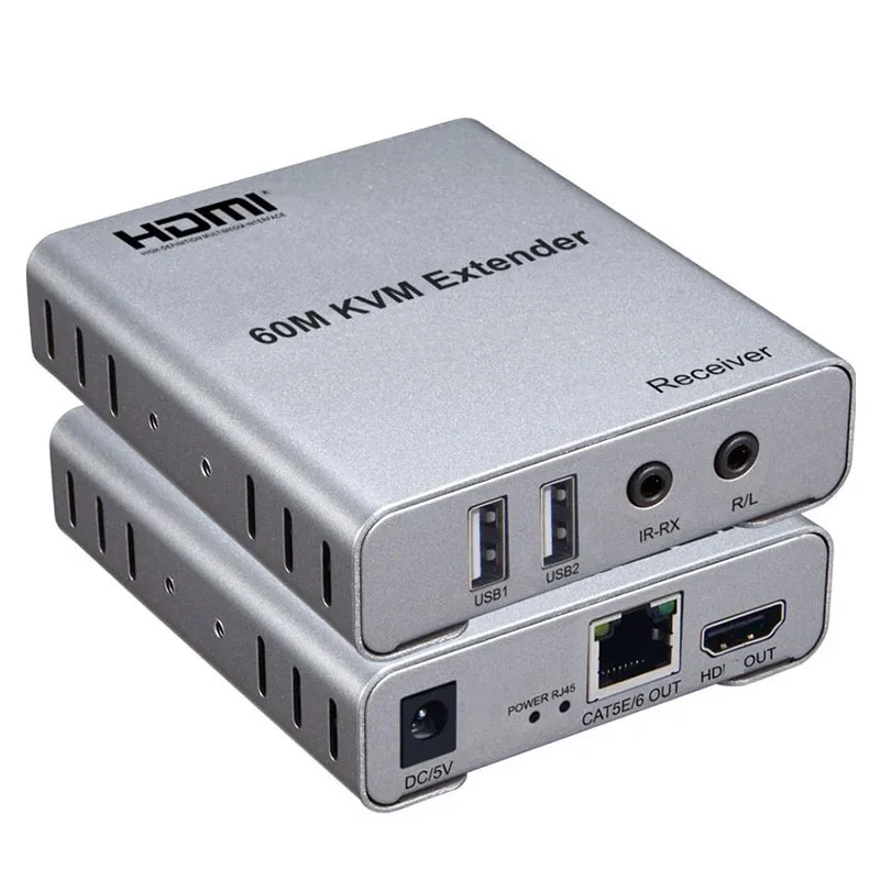 Piramittech PR-KVM60M HDMI IP KVM Extender, 60 Meters