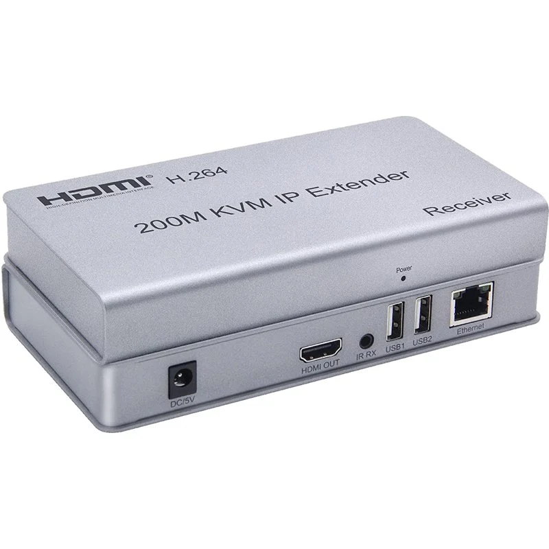 Piramittech PR-KVM200M HDMI IP KVM Extender, 200 Meters