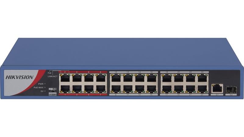 Hikvision DS-3E0326P-E/M 24 Port 10/100 Mbps POE Masaüstü Switch
