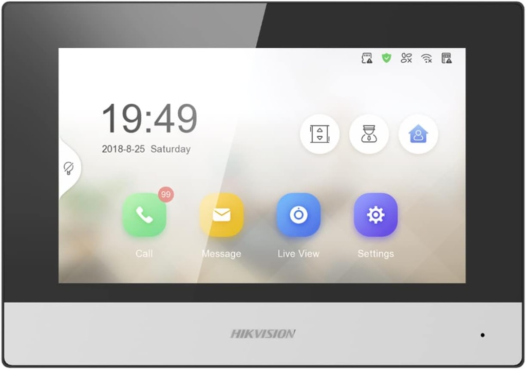 Hikvision DS-KH6320-WTE1 Wi-Fi, IP Kamera Desteği IP İnterkom İç Ünitesi