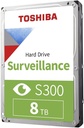 Toshiba S300 Pro Surveillance 8TB 256MB 7200 RPM 3.5" SATA3 24/7 Security Disk