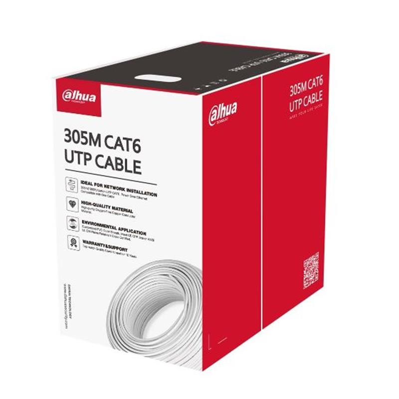 Dahua DH-PFM920I-6UN-C UTP CAT6 305M Bakır Network Kablosu
