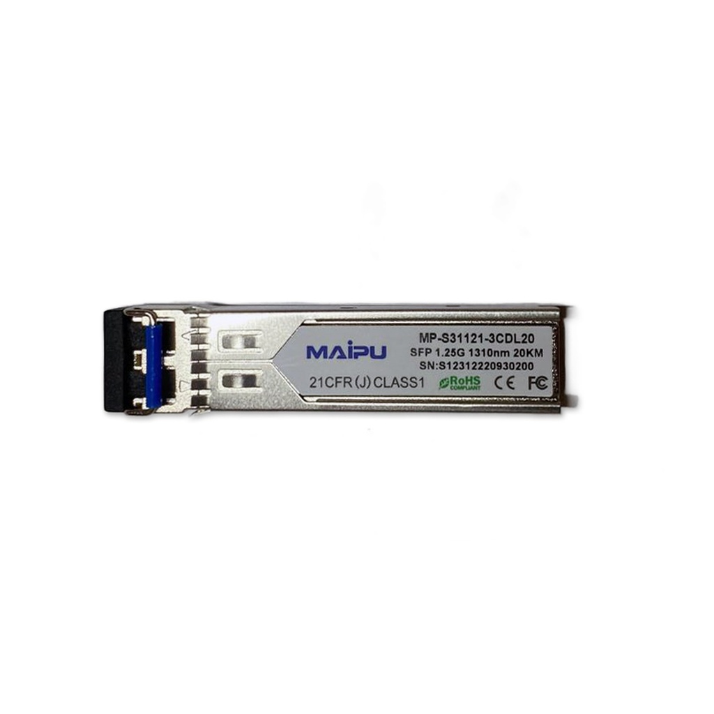 Maipu MP-S31121-3CDL20 1.25G SFP Modül 1310nm 20Km LC DDM Single-Mode