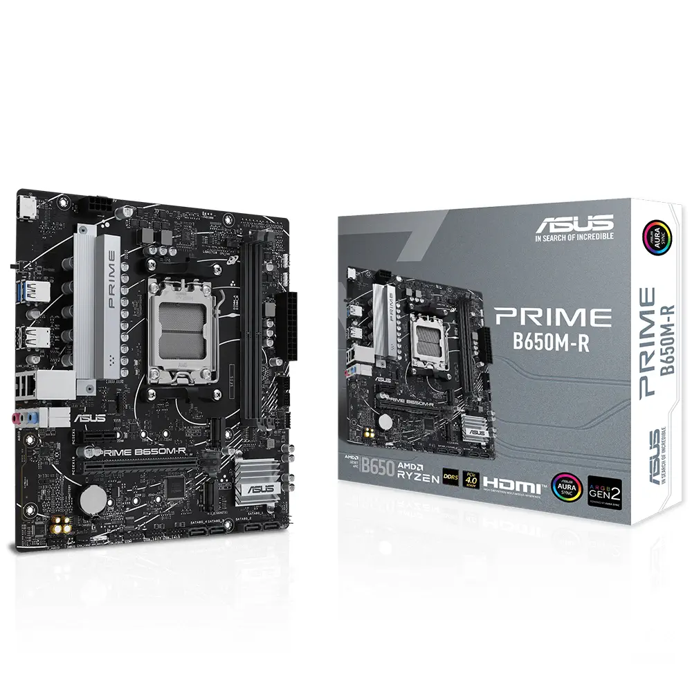 Asus Prime B650M-R AMD B650 AM5 Soket DDR5 7200+(OC)MHz mATX Anakart