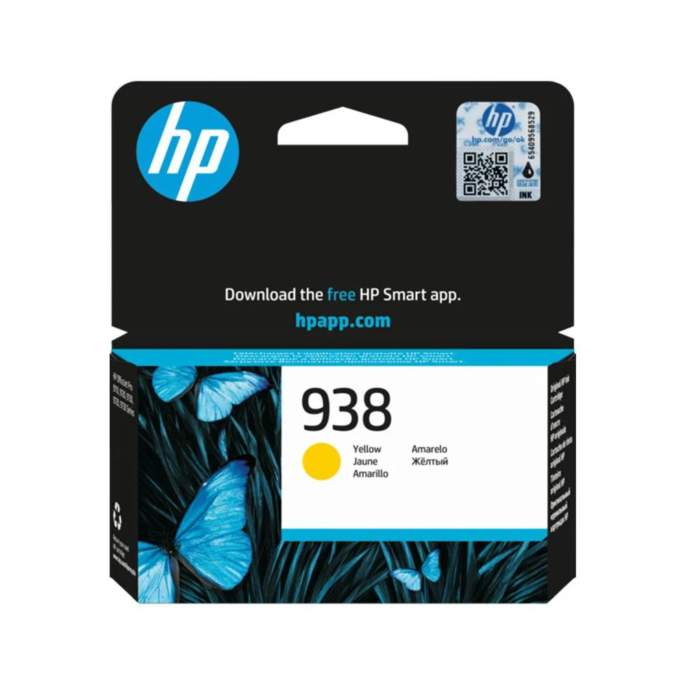 Hp 938 Original Ink Cartridge, Yellow